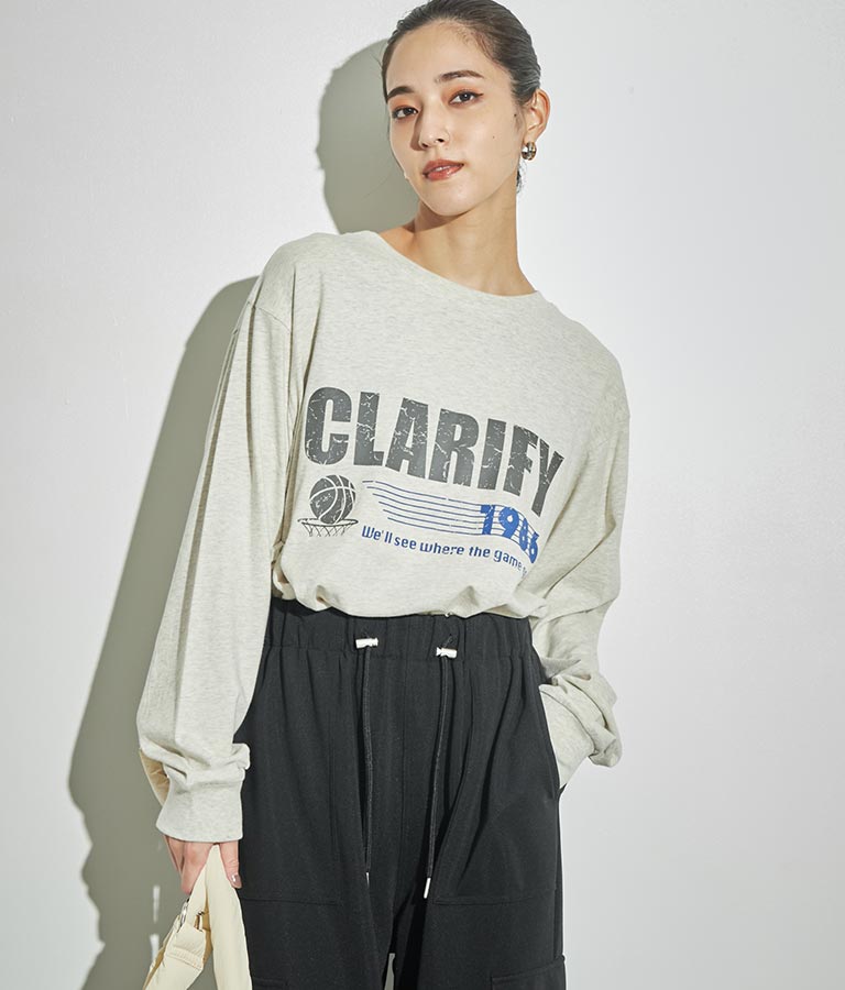 4パターングラフィックロングスリーブTシャツ