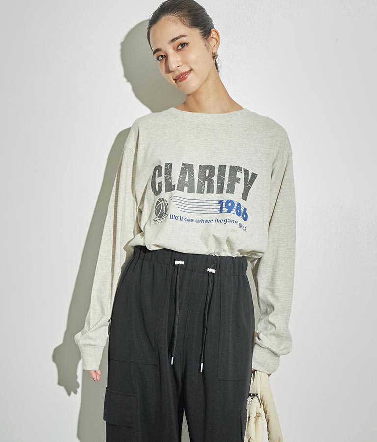 4パターン グラフィック ロング スリーブ Tシャツ 793-8999