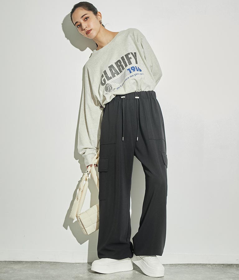 4パターン グラフィック ロング スリーブ Tシャツ 793-8999
