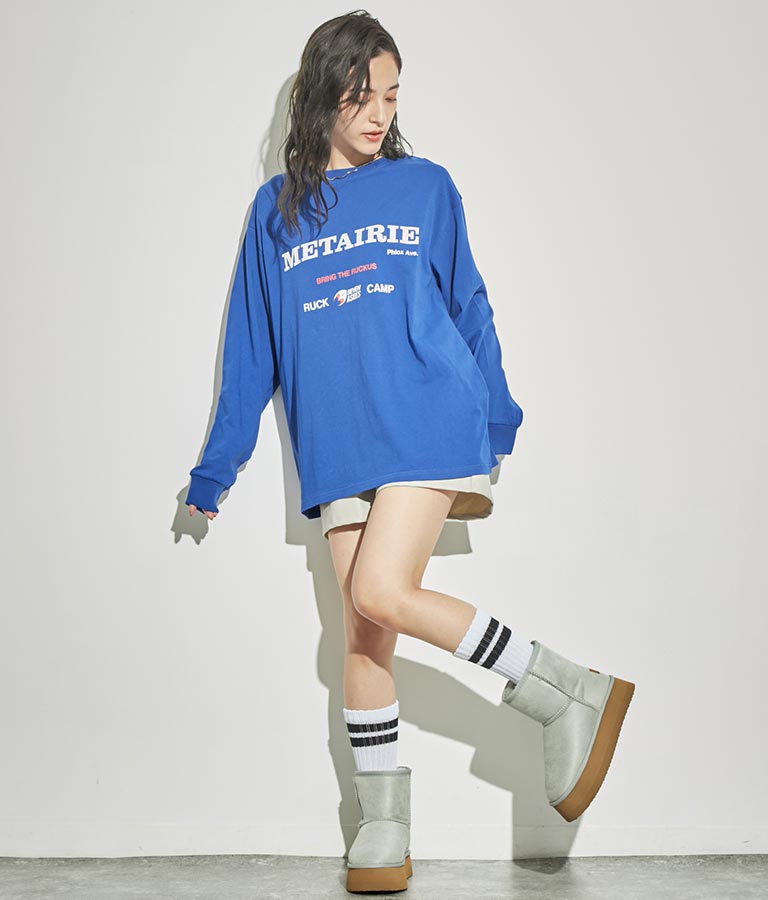 4パターン グラフィック ロング スリーブ Tシャツ 793-8999