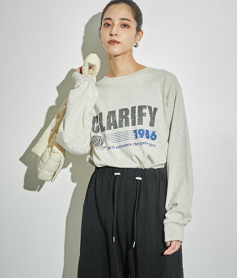 4パターン グラフィック ロング スリーブ Tシャツ 793-8999