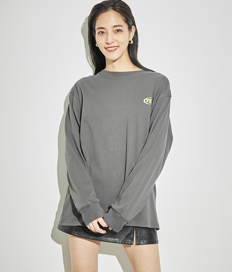 4パターン グラフィック ロング スリーブ Tシャツ 793-8999