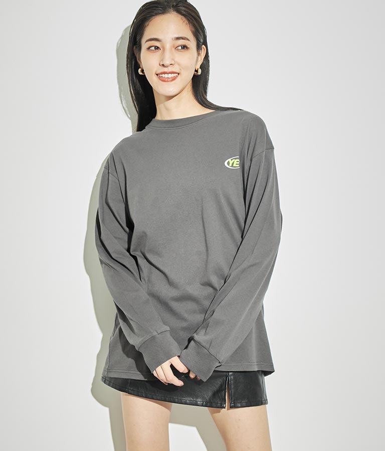 4パターン グラフィック ロング スリーブ Tシャツ 793-8999