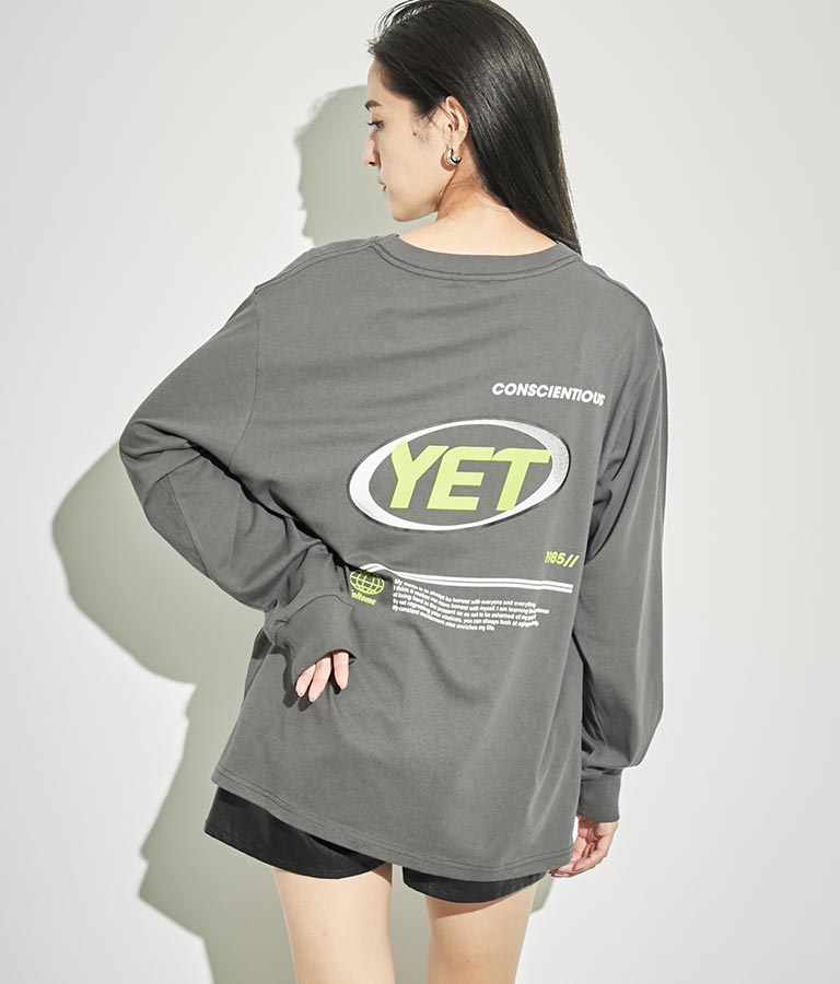 4パターン グラフィック ロング スリーブ Tシャツ 793-8999