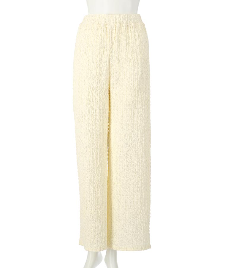 ジャガードカットソーワイドパンツ【セットアップ着用可】 792-9019