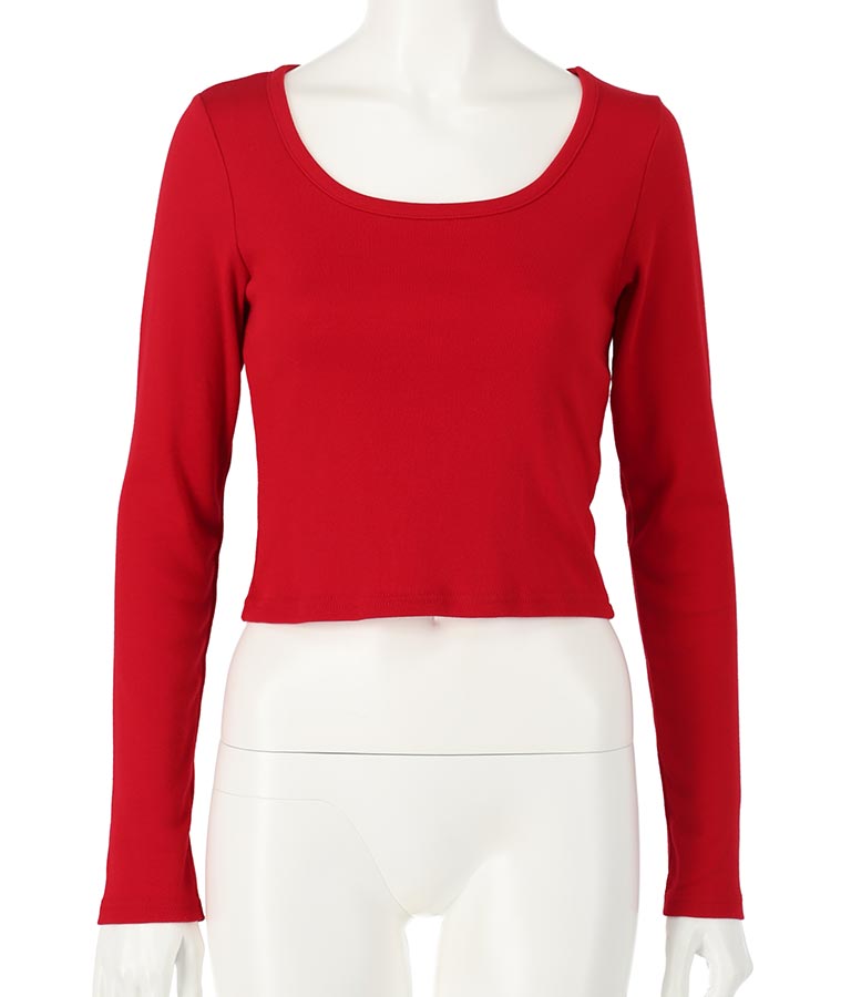 ベーシックUネックロングTシャツ 793-8987