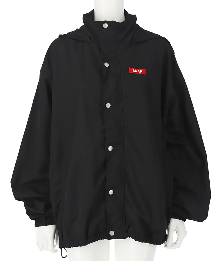 ANAP ボックス ロゴフード付き ナイロン ブルゾン 794-8968