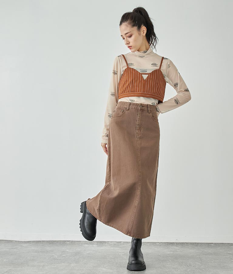 ピンストライプビスチェ 793-9004