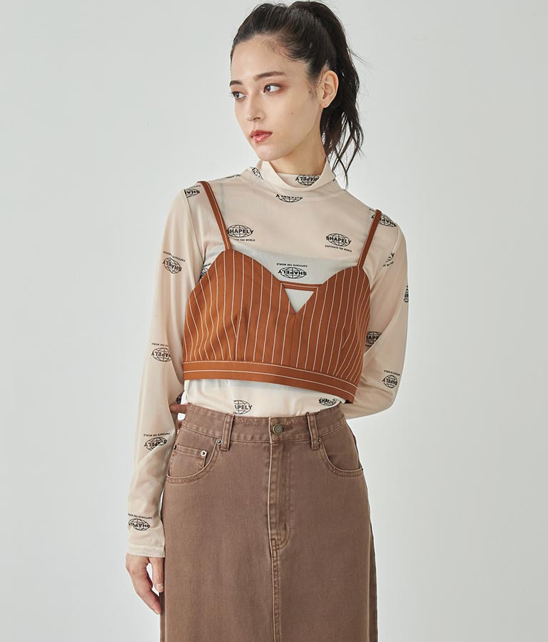 ピンストライプビスチェ 793-9004