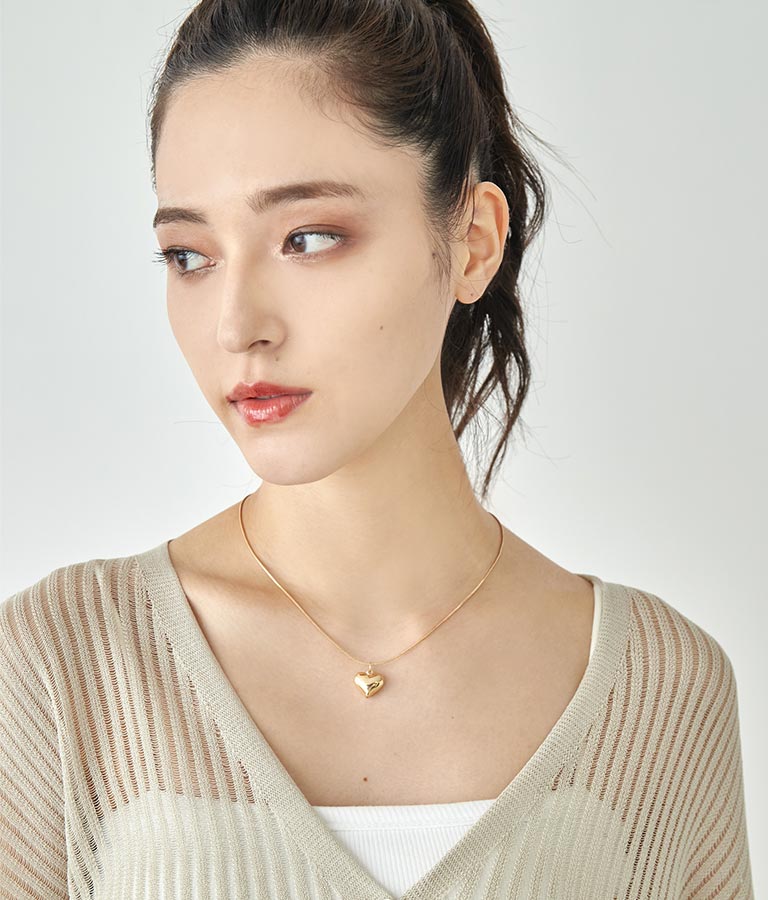 ハート モチーフ ネックレス 159-5486