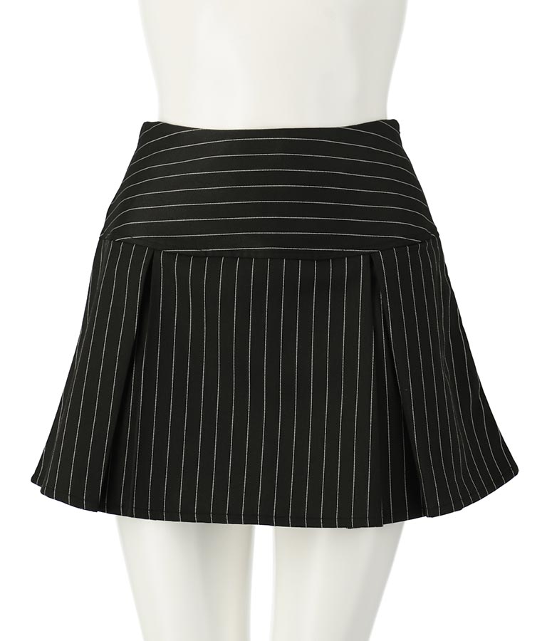 ピンストライプボックスミニスカート