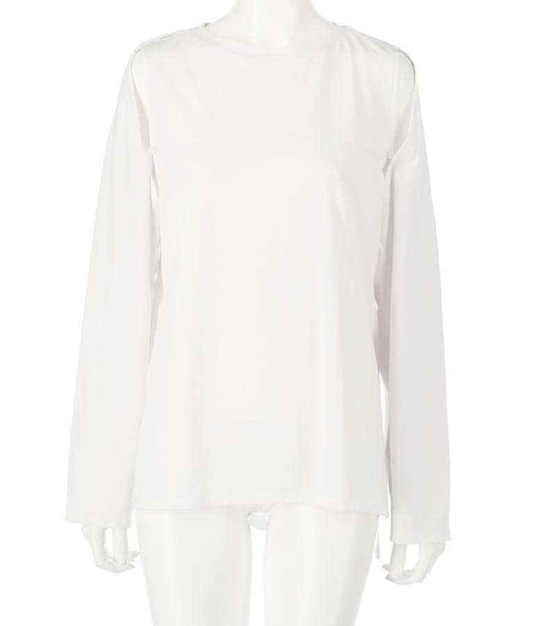 2WAY レイヤード ボレロ ロングTシャツ 793-9012