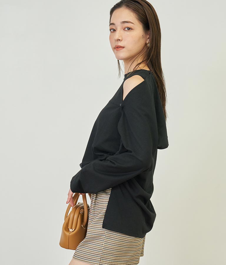 2WAY レイヤード ボレロ ロングTシャツ 793-9012