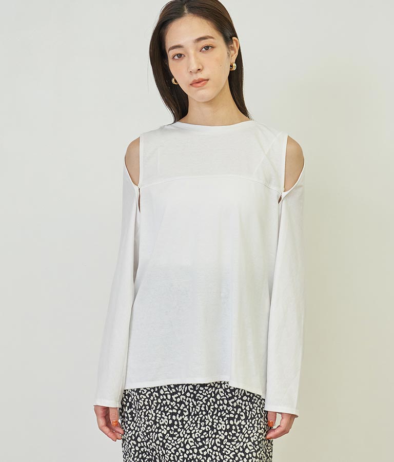 2WAY レイヤード ボレロ ロングTシャツ 793-9012