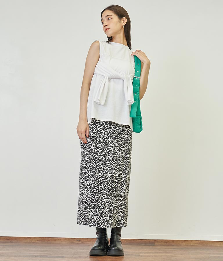 2WAY レイヤード ボレロ ロングTシャツ 793-9012