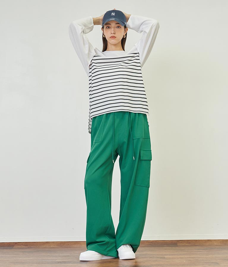 2WAY レイヤード ボレロ ロングTシャツ 793-9012