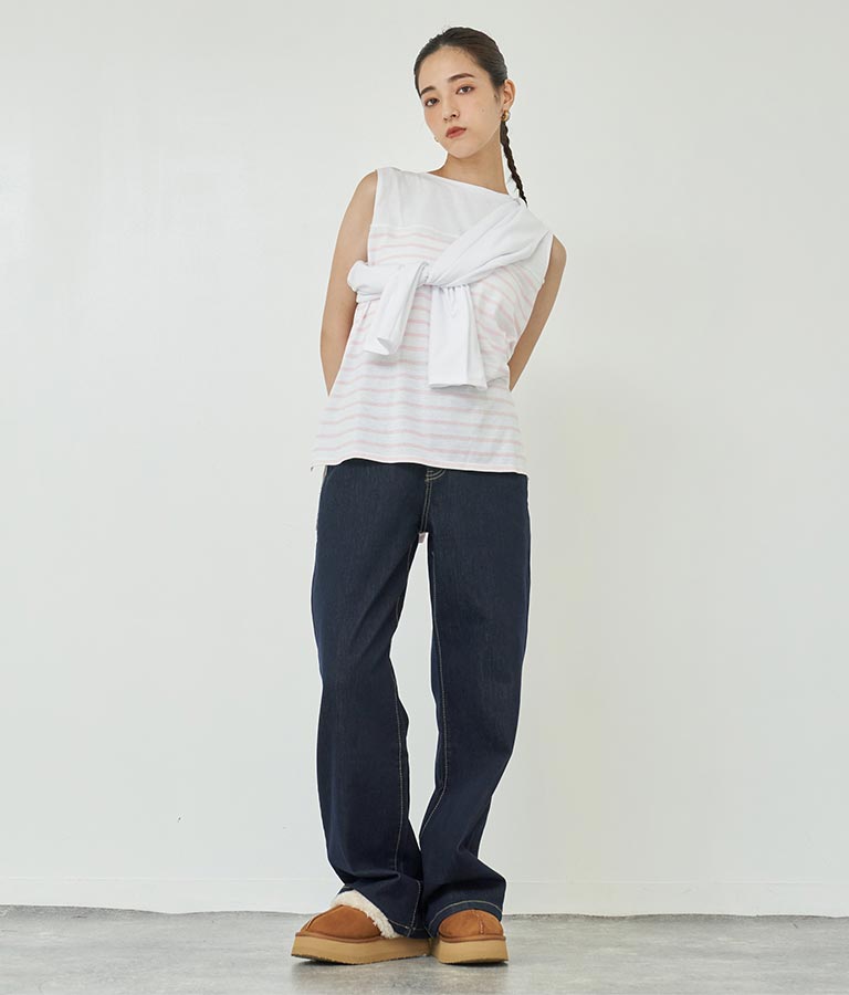 2WAY レイヤード ボレロ ロングTシャツ 793-9012