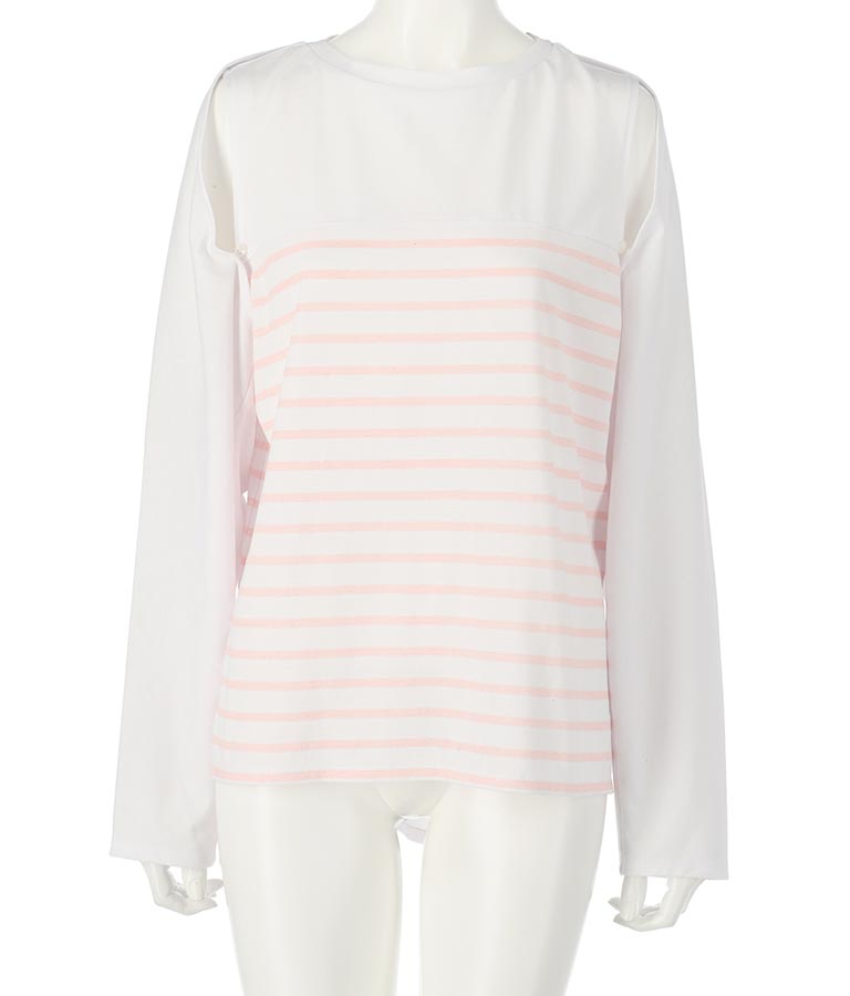 2WAY レイヤード ボレロ ロングTシャツ 793-9012