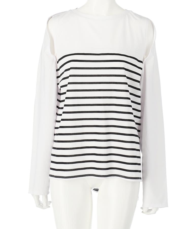 2WAY レイヤード ボレロ ロングTシャツ 793-9012