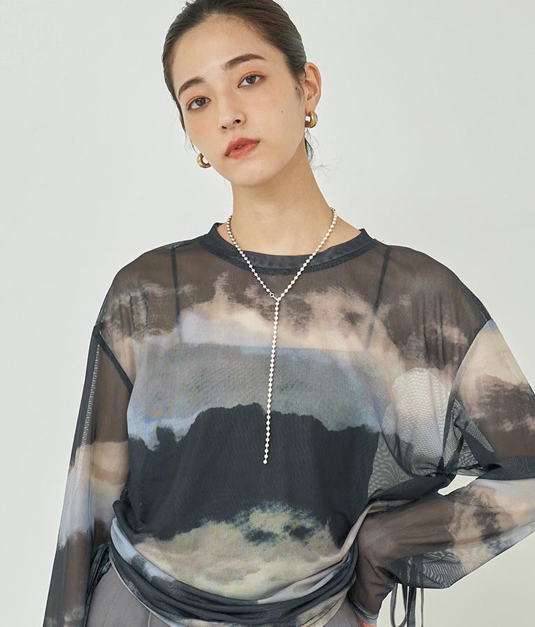 ボールロングチェーンネックレス 799-9047