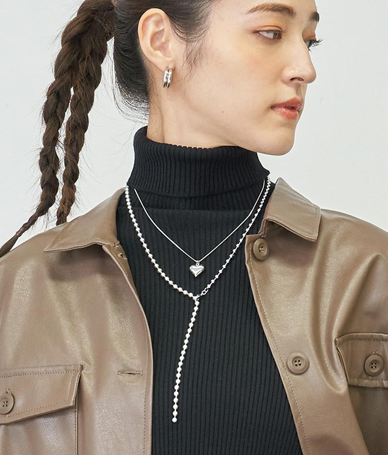 ボールロングチェーンネックレス 799-9047