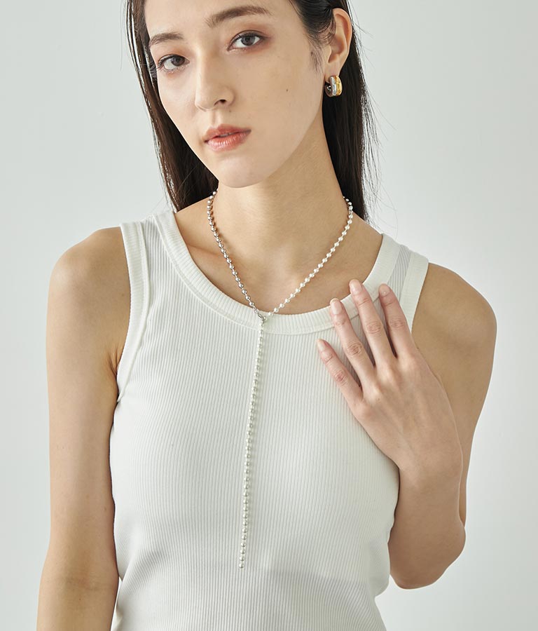 ボールロングチェーンネックレス 799-9047