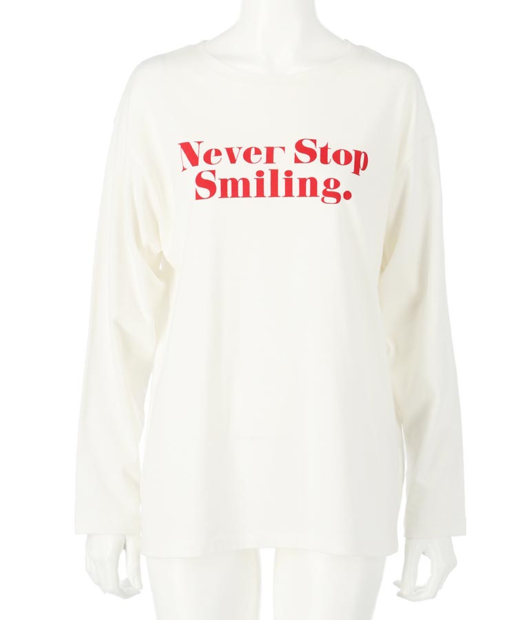 カラーメッセージロングTシャツ 523-6770