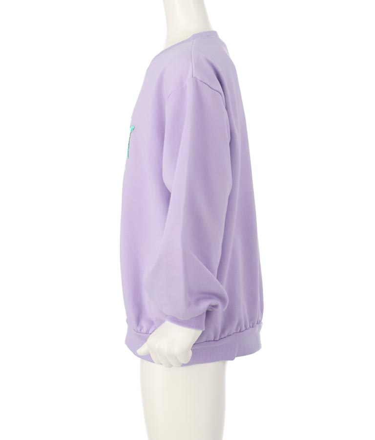 星モチーフミニ裏毛スパンコールトレーナー