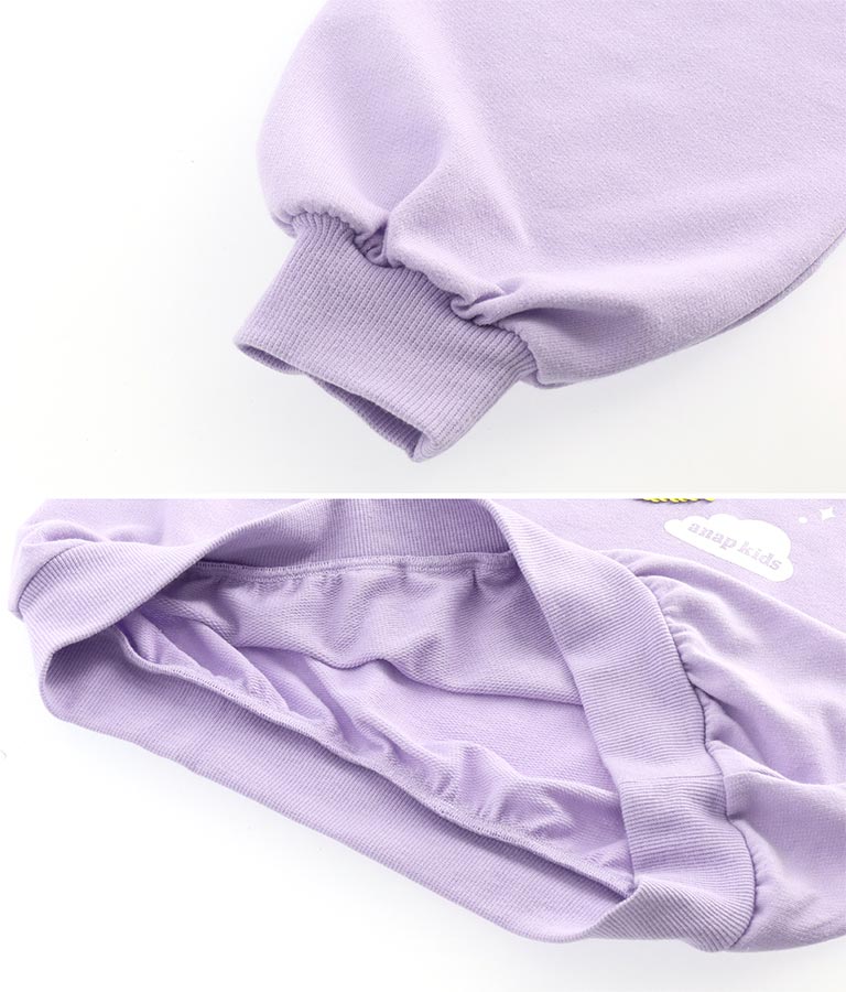 星モチーフミニ裏毛スパンコールトレーナー 423-3138