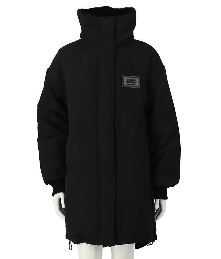 エコクラウド 衿裏フェイクファー 中綿 コート 916-7232