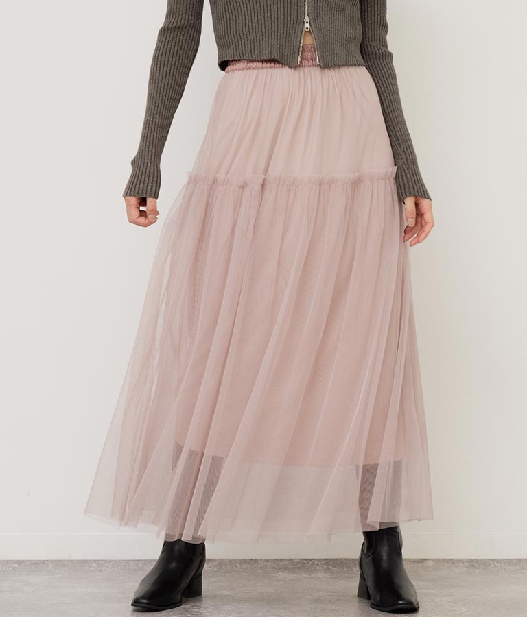 チュール切替スカート 791-9077