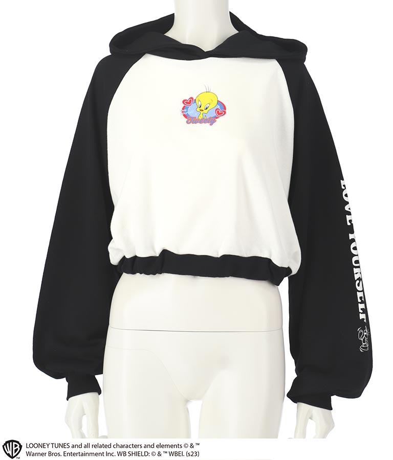 Tweetyコラボ/裏毛ラグランスウェットパーカー【親子お揃い】 793-9052