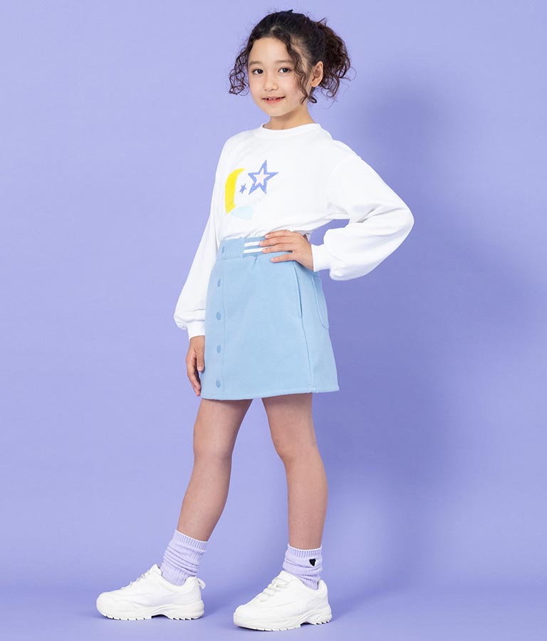 星モチーフミニ裏毛スパンコールトレーナー 423-3138