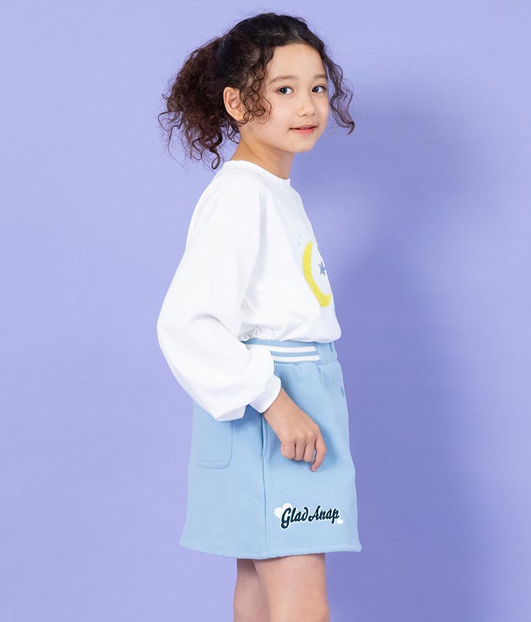 星モチーフミニ裏毛スパンコールトレーナー 423-3138