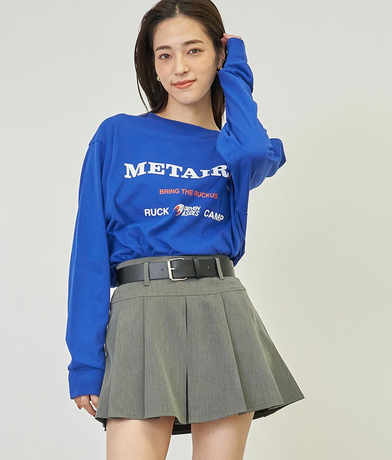 4パターン グラフィック ロング スリーブ Tシャツ 793-8999