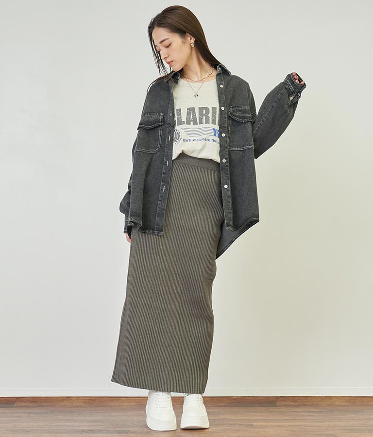 4パターン グラフィック ロング スリーブ Tシャツ 793-8999