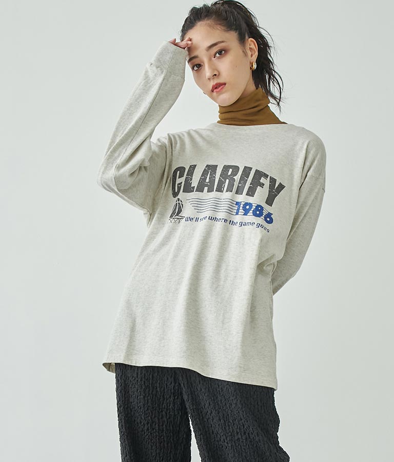 4パターン グラフィック ロング スリーブ Tシャツ 793-8999