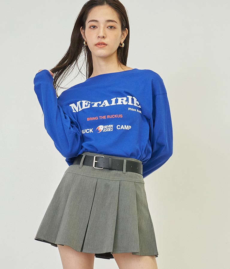 4パターン グラフィック ロング スリーブ Tシャツ 793-8999