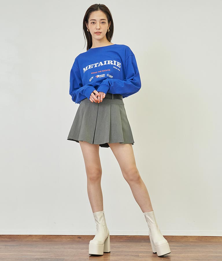 4パターン グラフィック ロング スリーブ Tシャツ 793-8999