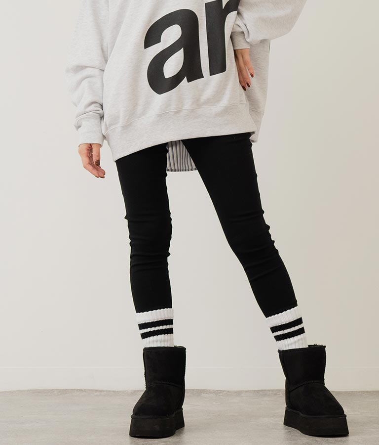 シンプル ストレッチ レギンス パンツ 792-7624