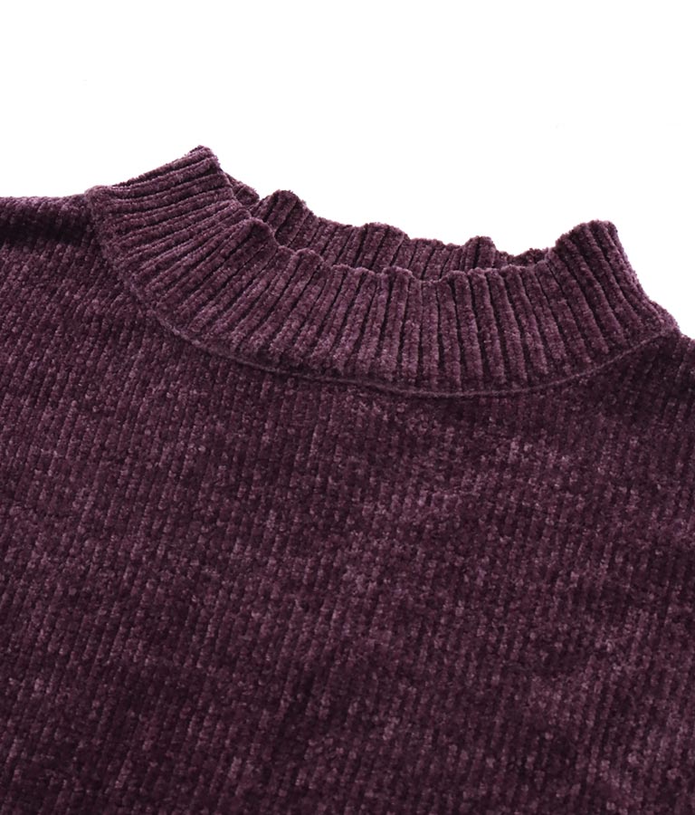 ロングカフス モールニット トップス 493-2569