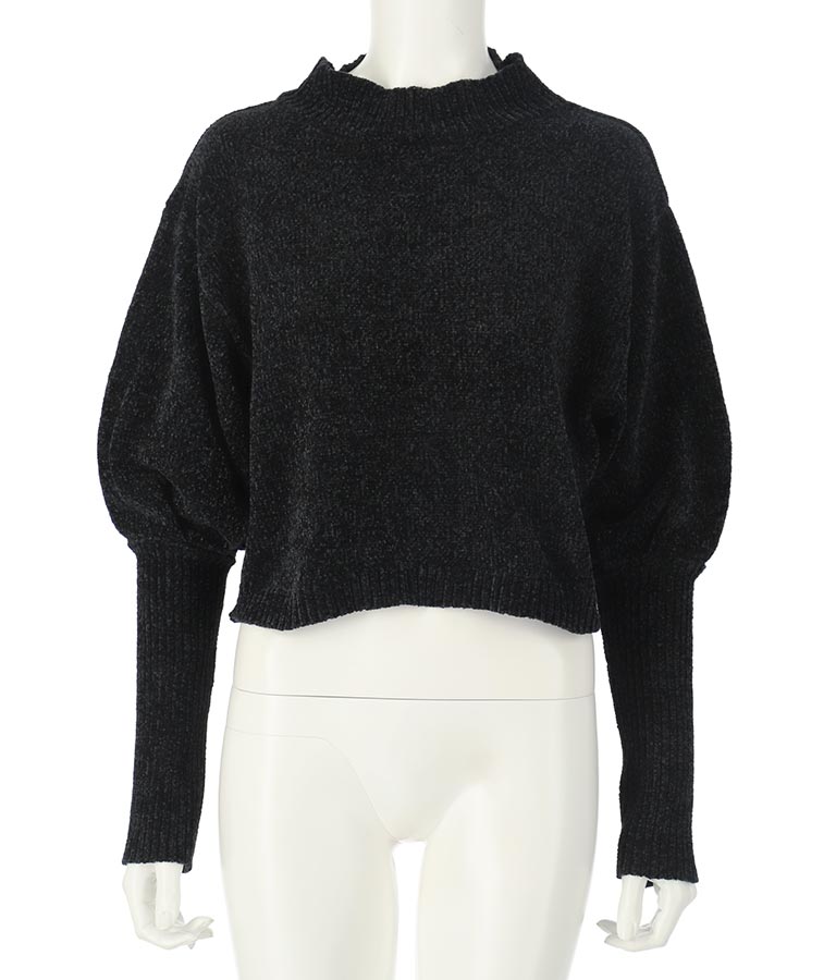 ロングカフス モールニット トップス 493-2569