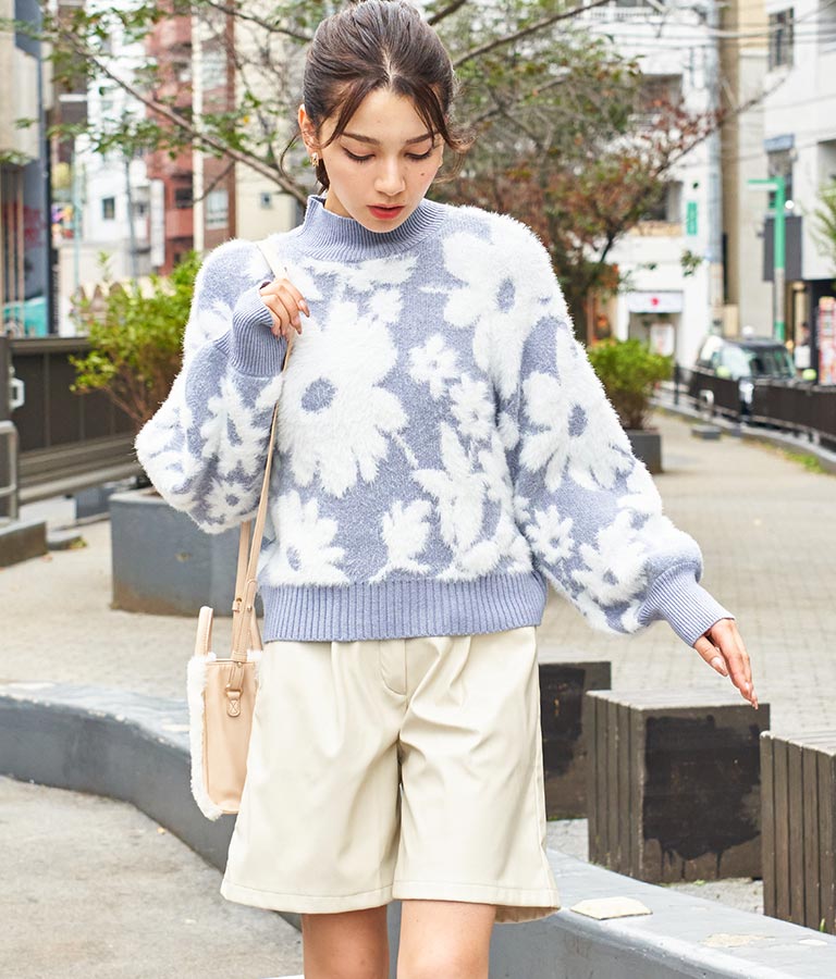 フェイクレザーハーフパンツ 522-6792