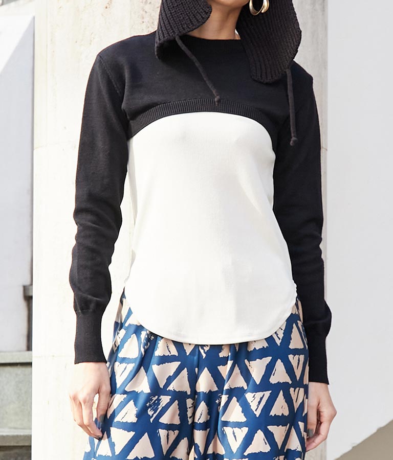 ITALY ショートニット プルオーバー 393-2879