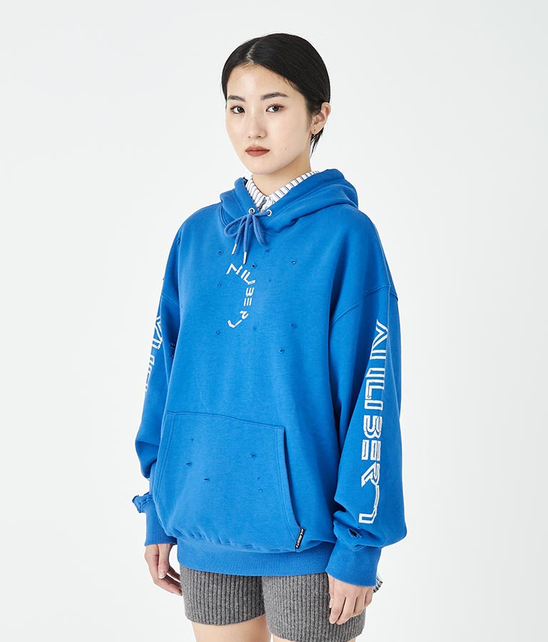 ダメージロゴフーディー 30-3108