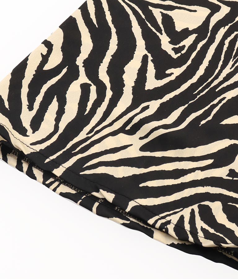 ITALY ゼブラ柄 プリント リラックス パンツ 392-2891