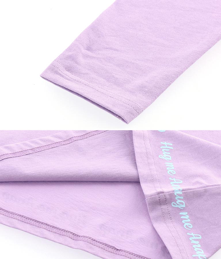 バタフライ プリント チュニック ロンT 長袖 Tシャツ