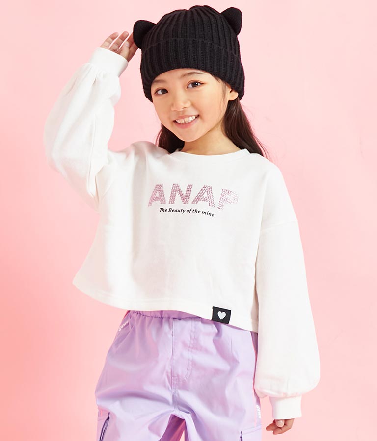 ラインストーン ANAP ロゴ 裏毛 スウェット トレーナー 423-3184