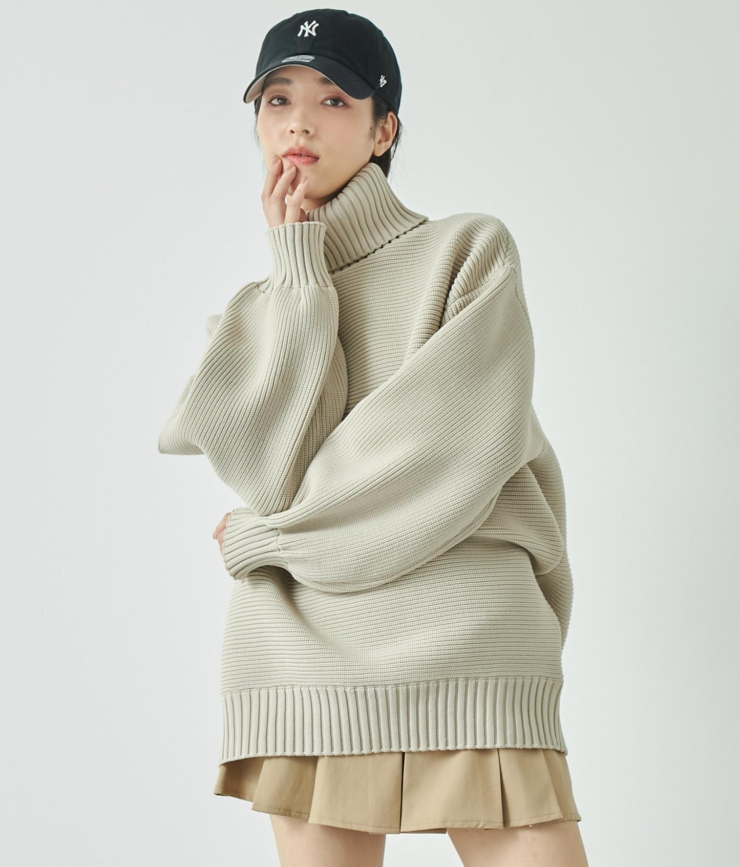 ベルト付き プリーツ スカート 151-5491