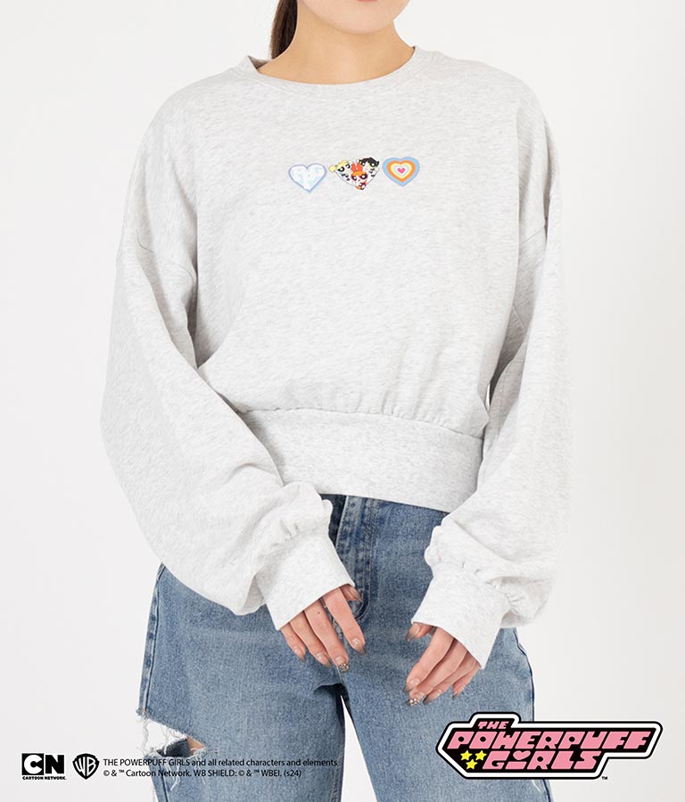 パワーパフ ガールズ ANAP コラボ スウェット トレーナー クロップド丈 裏毛 793-9150